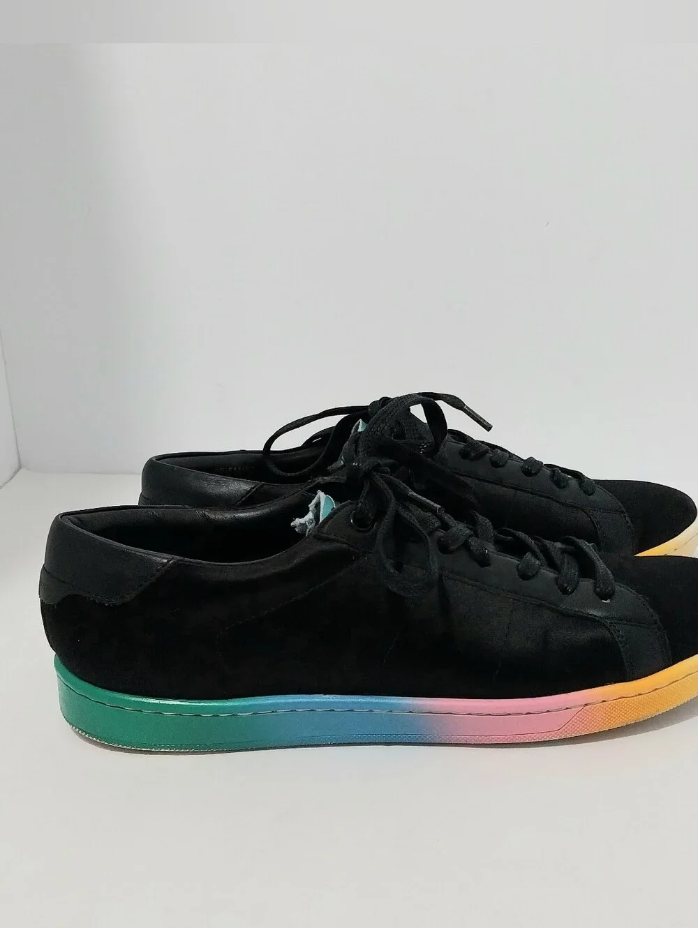 Saint Laurent SL-01 Rainbow Sneakers, Size 39.5